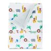 Parent's Choice Multicolor Jungle Print Super Soft Reversible Baby Blanket, Infant Boy