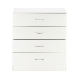 FCH Modern Simple 4-Drawer Dresser White