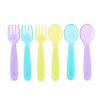 10-Count Baby Feeding Fork & Spoon Set â€“ Multicolor, BPA-Free, Dishwasher & Microwave Safe, 9+ Months