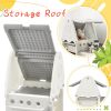 Kids Toy Storage Organizer with 14 Bins, Multi-functional Nursery Organizer Kids Furniture Set Toy Storage Cabinet Unit with HDPE Shelf and Bins for P