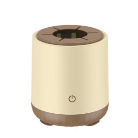 Smart Electric Milk Shaker; Infant Automatic Milk Powder Processor; Stirring Milk Shaker (Color: Khaki)