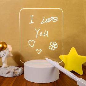 Creative Note Board Led Night Light Rewritable Message Board (Color: A)