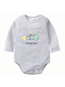 Fleece Thickened Baby Jumpsuit for Autumn and Winter Warmth (size: 66cm)