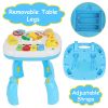 Toddler Musical Learning Table Educational Baby Toys Musical Activity Table Learning Center for 6+ Months Boys Girls Gift