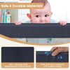 60-Inch Foldable Bed Rail Swing Down Baby Bed Guard Rail with Adjustable Safety Strap