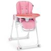 Baby High Chair Foldable Feeding Chair with 4 Lockable Wheels